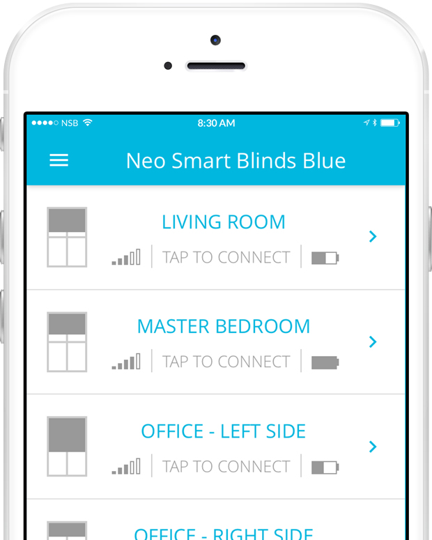 Neo Blue Link app blind list