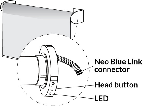 Neo Smart Blinds Bluetooth Motors how to connect the Neo Blue Link