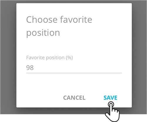 Blue Link how to set a number to the favourite position