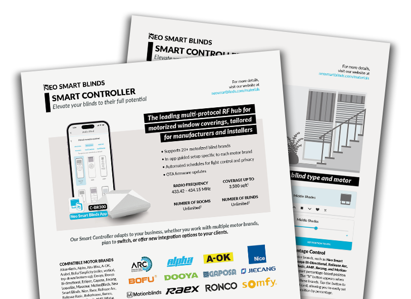 Preview of the Smart Controller spec sheet version 2.0